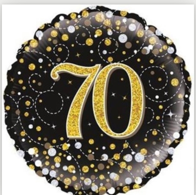 Black Sparkle 70 Balloon