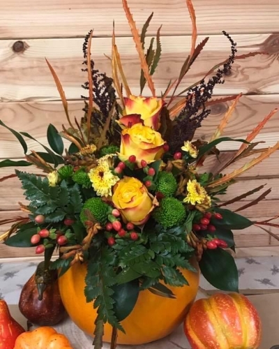 Halloween Pumpkin arrangement
