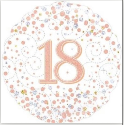 White Sparkle 18 Balloon
