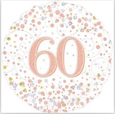 White Sparkle 60 Balloon