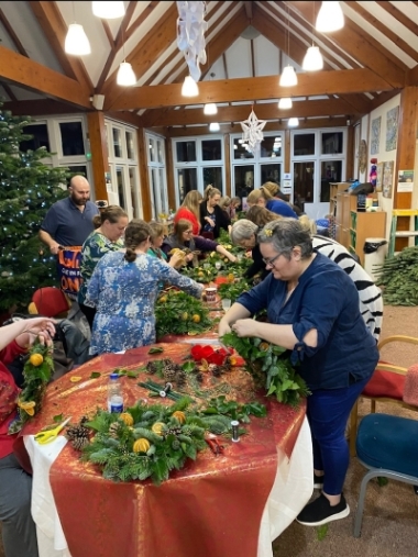 4.12.2026 Christmas Wreath Workshop  Langton Green Village Hall 6 pm