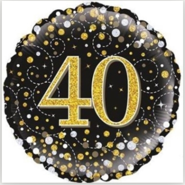 Black sparkle 40 Balloon