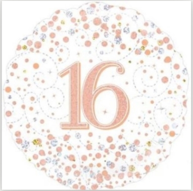 White Sparkle 16 Balloon