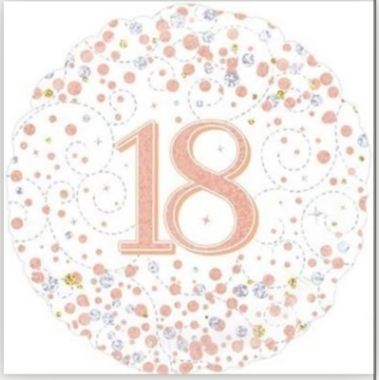White Sparkle 18 Balloon