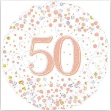 White Sparkle 50 Balloon